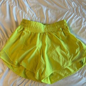 Lululemon Athletica Green Athletic Shorts Lightweight Performance